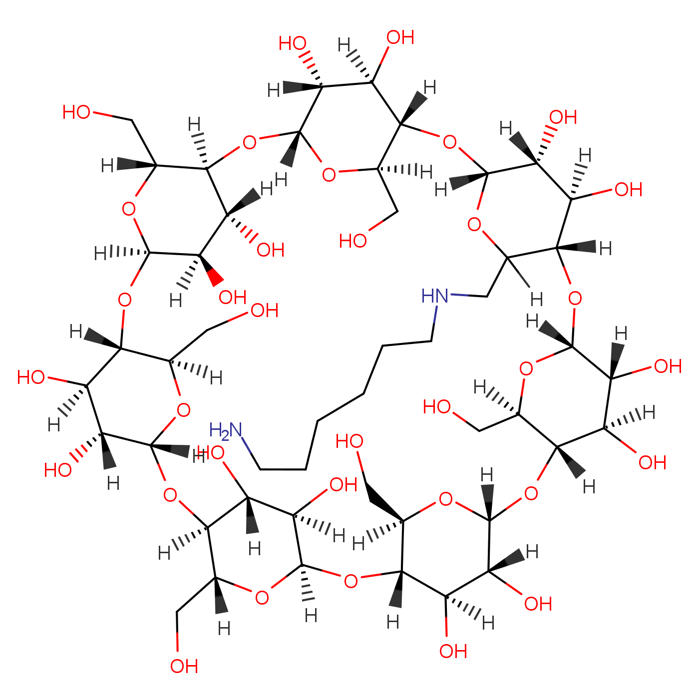 己二胺-Β-环糊精化学结构式