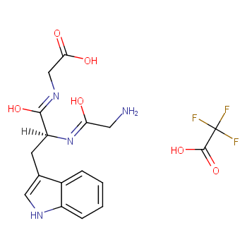 (S)-2-(2-(2-氨基乙酰胺基)-3-(1H-吲哚-3-基)丙酰胺基)乙酸 三氟乙酸盐/2803376-10-3