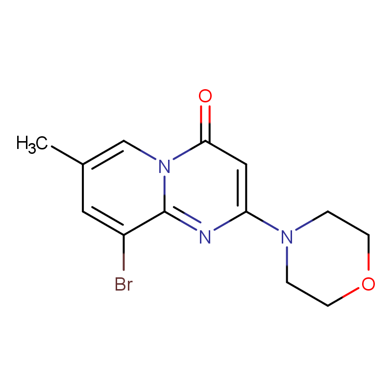 9-溴-7-甲基-2-(4-吗啉基)-4H-吡啶并[1,2-A]嘧啶-4-酮 CAS号:351002-16-9科研及生产专用 高校及研究所支持货到付款