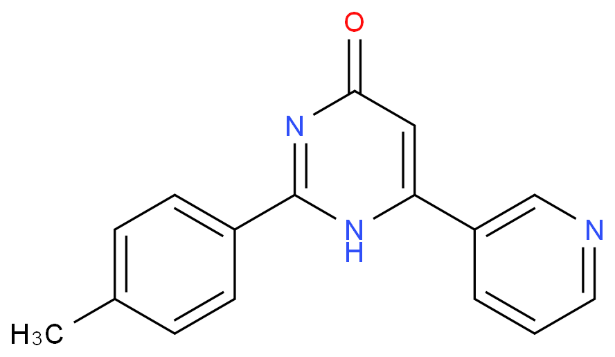 2-(4-METHYLPHENYL)-6-(3-PYRIDINYL)-4(3H)-PYRIMIDINONE