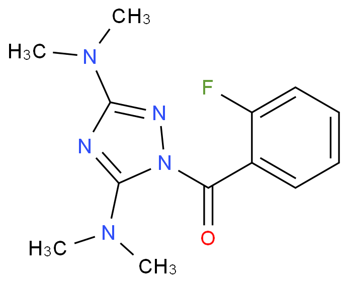 [3,5-BIS(DIMETHYLAMINO)-1H-1,2,4-TRIAZOL-1-YL](2-FLUOROPHENYL)METHANONE