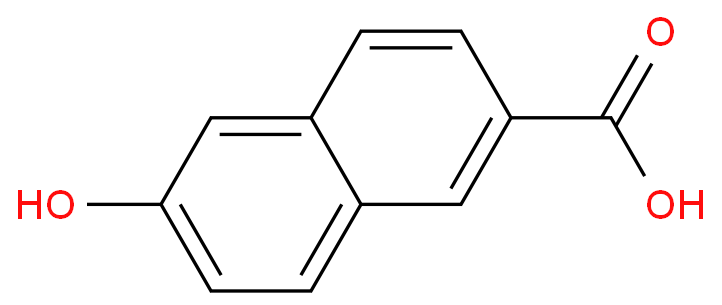 6-Hydroxy-2-naphthoic acid structure