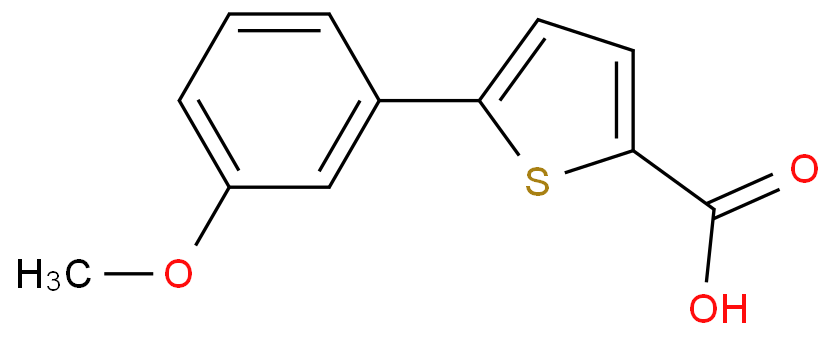 5-(3-甲氧基苯基)噻吩-2-羧酸CAS号229467-25-8(科研试剂/现货供应,质量保证)