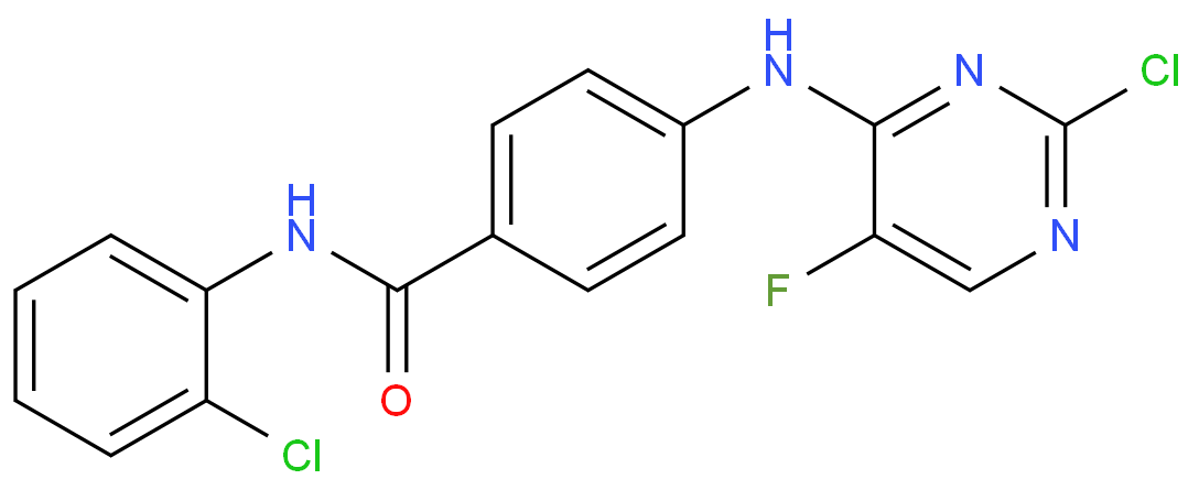 4-(2-chloro-5-fluoropyriMidin-4-ylaMino)-N-(2-chlorophenyl)benzaMide  