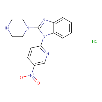 1-(5-Nitro-pyridin-2-yl)-2-piperazin-1-yl-1H-benzoimidazole hydrochloride  