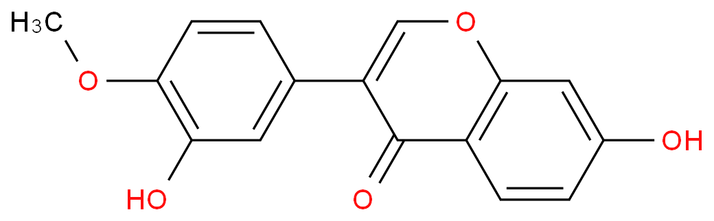 7-hydroxy-3-(3-hydroxy-4-methoxyphenyl)chromen-4-one