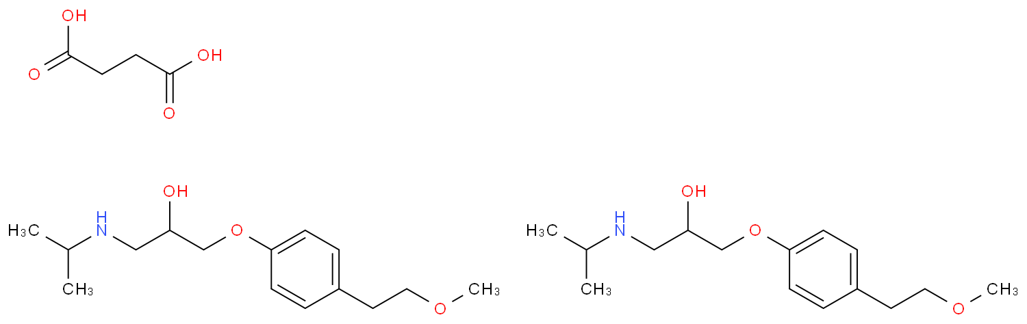 琥珀酸美托洛尔化学结构式