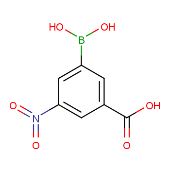 3-羧基-5-硝基苯硼酸化学结构式