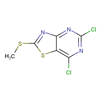 5,7-二氯-2-(甲硫基)噻唑并[4,5-D]嘧啶 CAS号:87789-35-3科研及生产专用 高校及研究所支持货到付款