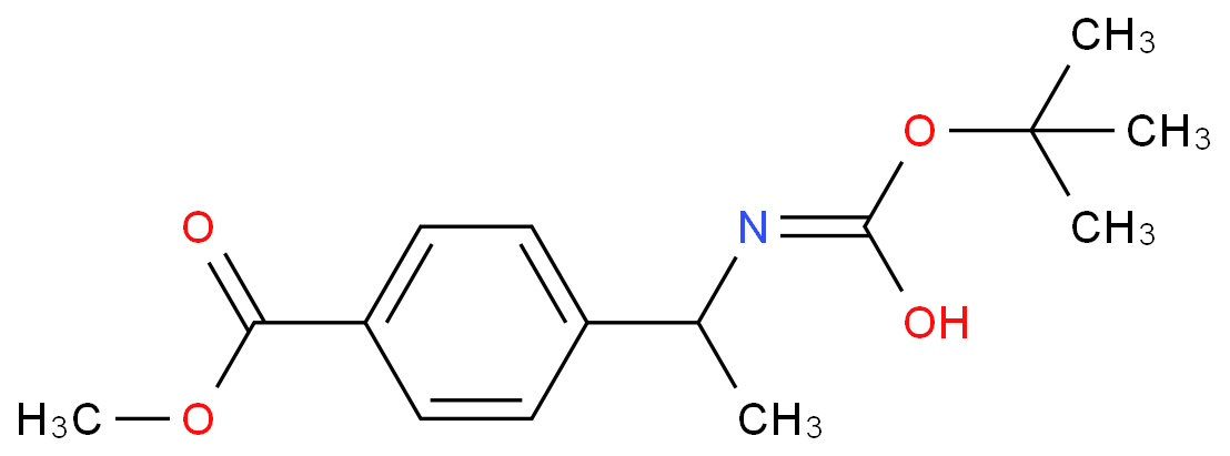 4-(1-((叔丁氧基羰基)氨基)乙基)苯甲酸甲酯CAS号1211572-02-9(现货供应,质量保证)