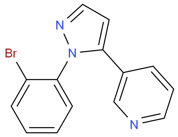 3 - (1 - (2 -溴苯基)-的1H -吡唑-5基)吡啶