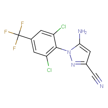 5-amino-1-[2,6-dichloro-4-(trifluoromethyl)phenyl]pyrazole-3-carbonitrile