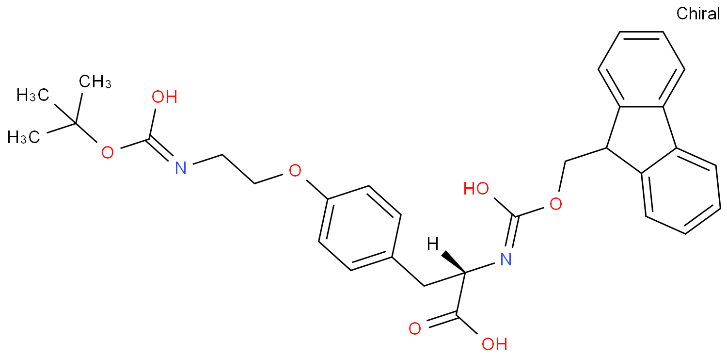 Fmoc-4-[2-(Boc-氨基)乙氧基]-L-苯丙氨酸 CAS号:1013883-02-7 科研产品 量大从优 高校及研究所 先发后付