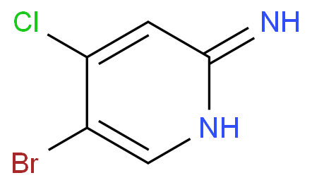 2-氨基-4-氯-5-溴吡啶化学结构式