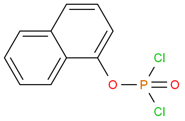 二氯磷酸-1-萘酯化学结构式