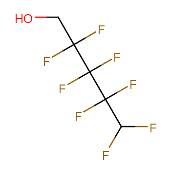 2,2,3,3,4,4,5,5-八氟-1-戊醇化学结构式