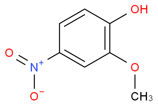 4-硝基愈创木酚化学结构式