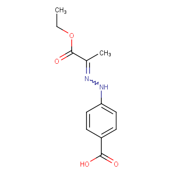 4-[(2Z)-2-(1-Ethoxy-1-oxo-2-propanylidene)hydrazino]benzoic acid
