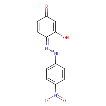 4-(4-硝基苯偶氮)间苯二酚化学结构式