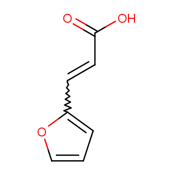 2-呋喃丙烯酸化学结构式