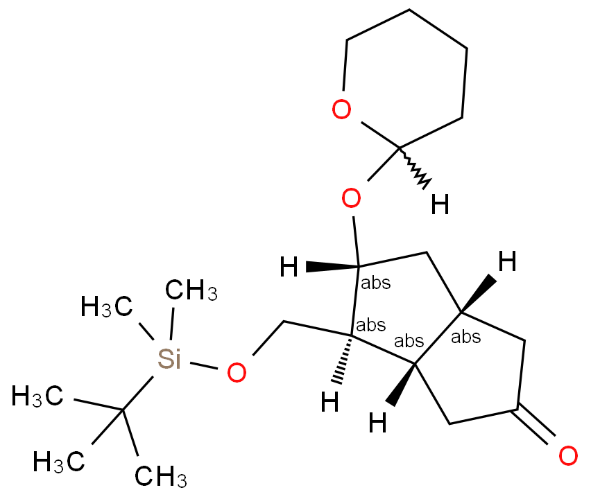 [3aS-(3aa,4a,5b,6aa)]-4-[[[(tert-Butyl)dimethylsilyl]oxy]methyl]-5-[(tetrahydro-2H-pyran-2-yl)oxy]hexahydro-2(1H)-pentalenone
