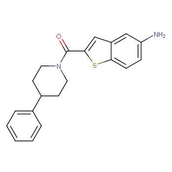 (5-氨基苯并[b]噻吩-2-基)(4-苯基-1-哌啶基)甲酮