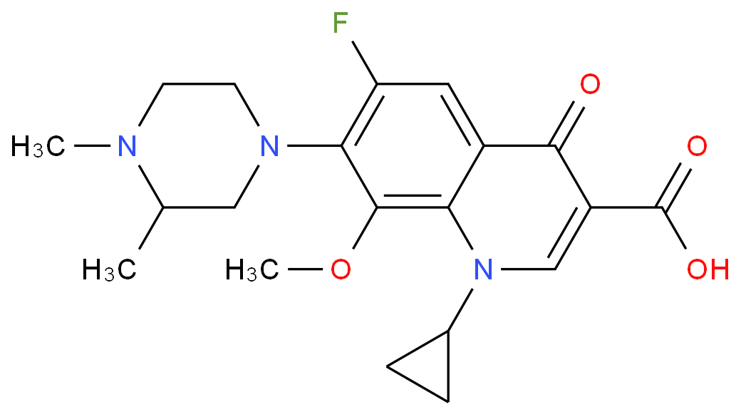 N-甲基加替沙星化学结构式