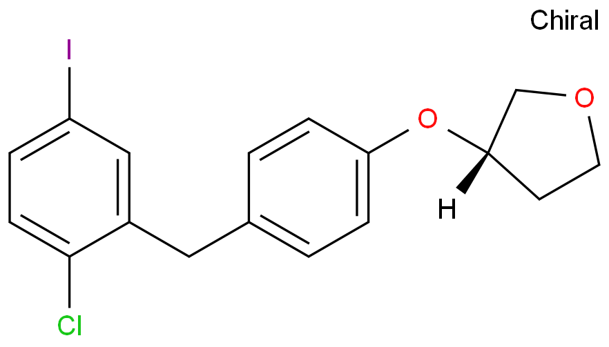 (3S)-3-[4-[(2-氯-5-碘苯基)甲基]苯氧基]四氫呋喃(3S)-3-[4-[(2-Chloro-5-iodophenyl)methyl]phenoxy]tetrahydro-furan