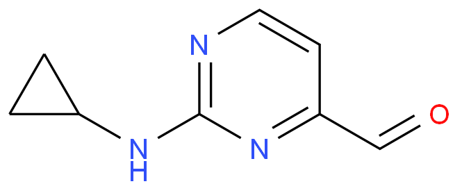 2-Cyclopropylamino-pyrimidine-4-carbaldehyde
