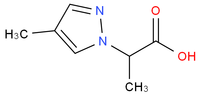 2-(4-甲基吡唑-1-基)丙酸 CAS号:1005582-20-6科研及生产专用 高校及研究所支持货到付款