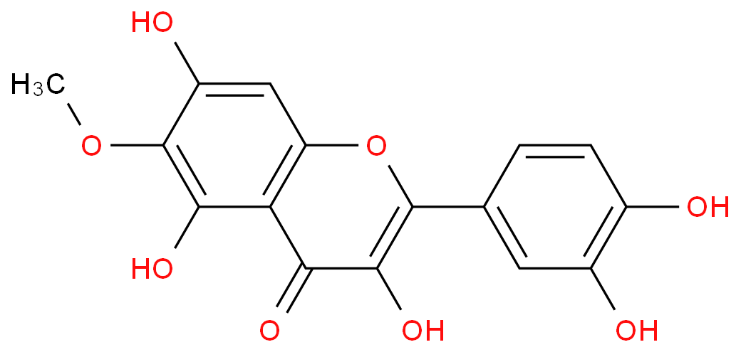 4H-1-Benzopyran-4-one,2-(3,4-dihydroxyphenyl)-3,5,7-trihydroxy-6-methoxy-  