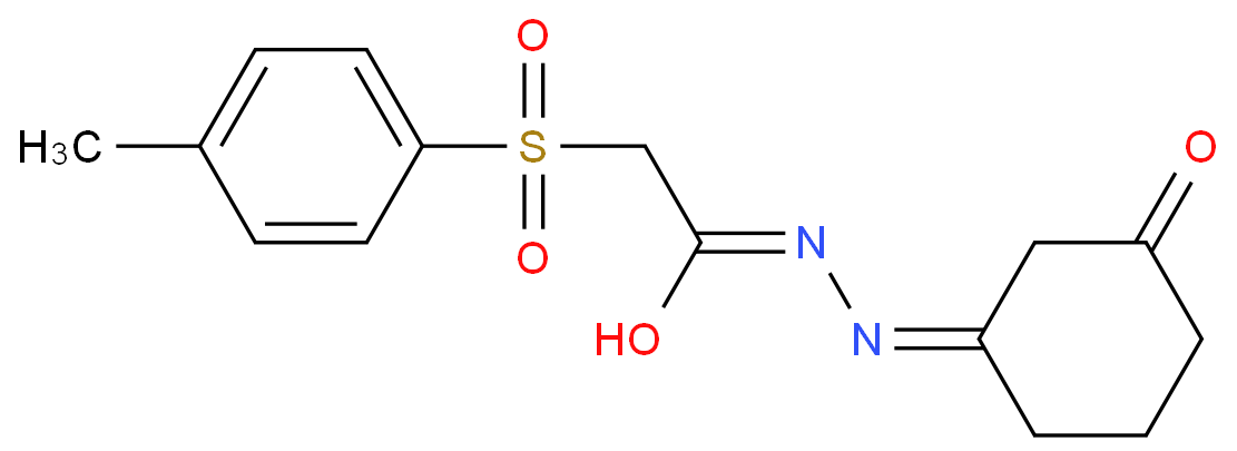 N-(AZA(3-OXOCYCLOHEXYLIDENE)METHYL)-2-((4-METHYLPHENYL)SULFONYL)ETHANAMIDE