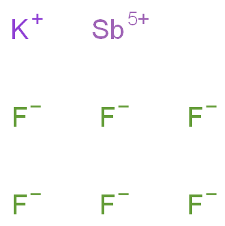 六氟锑酸钾化学结构式