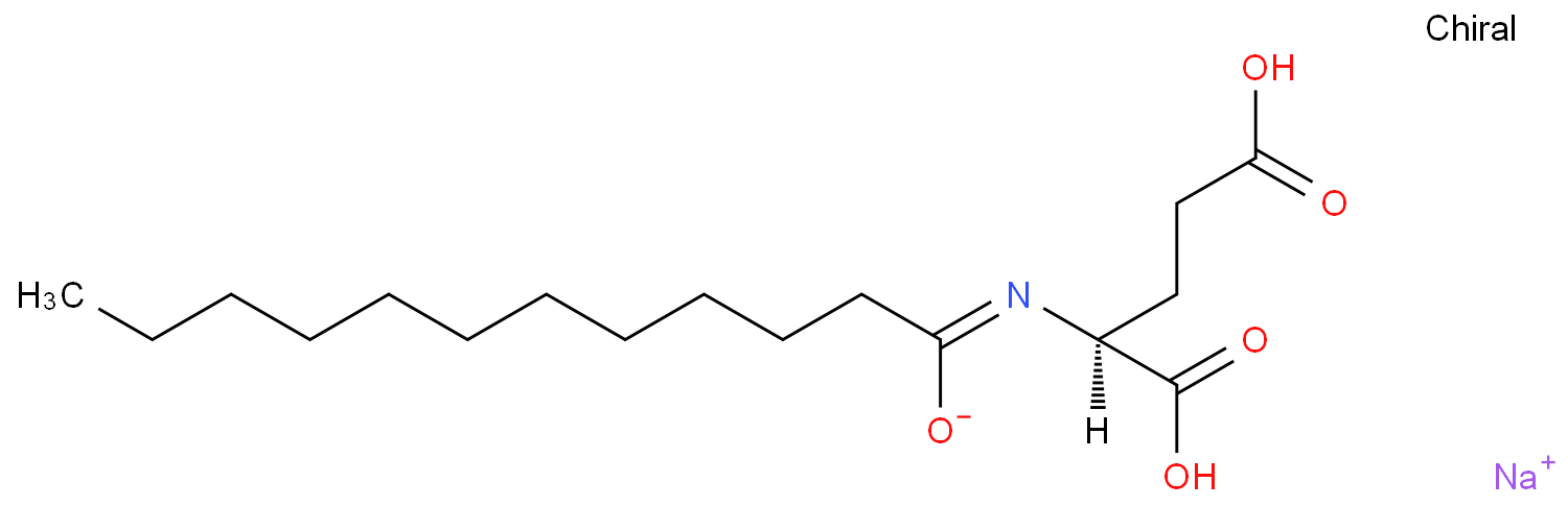 sodium,(2S)-2-(dodecanoylamino)-5-hydroxy-5-oxopentanoate