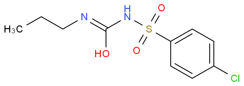 氯磺丙脲化学结构式