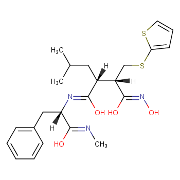 (2S,3R)-N-hydroxy-N\'-[(2S)-1-(methylamino)-1-oxo-3-phenylpropan-2-yl]-3-(2-methylpropyl)-2-(thiophen-2-ylsulfanylmethyl)butanediamide