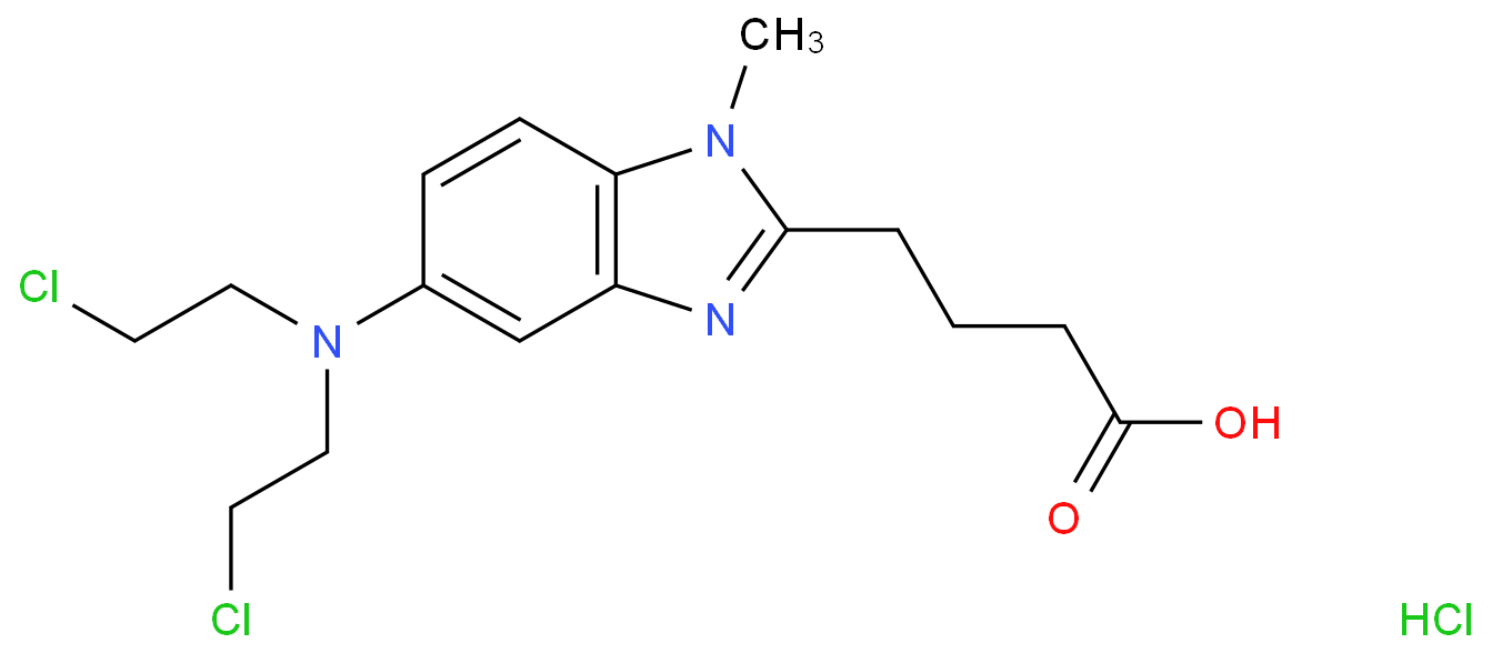Bendamustine hydrochloride structure