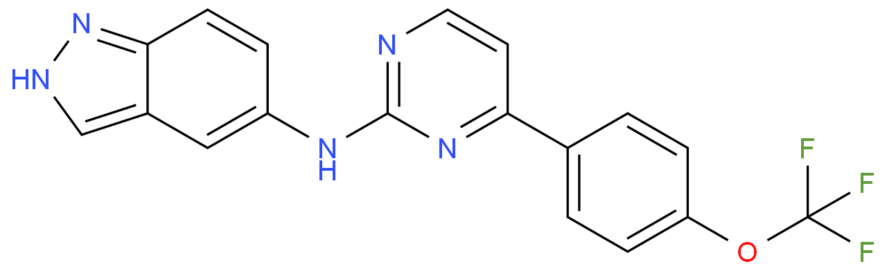 N-(4-(4-(三氟甲氧基)苯基)嘧啶-2-基)-1H-吲唑-5-胺/1357350-60-7