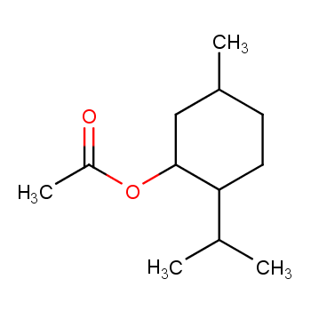 乙酸薄荷酯化学结构式