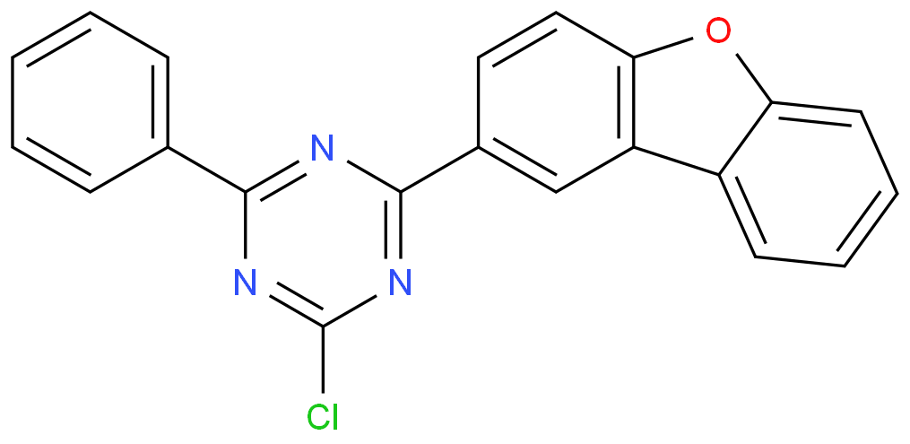2-chloro-4-(dibenzo[b,d]furan-2-yl)-6-phenyl-1,3,5-triazine