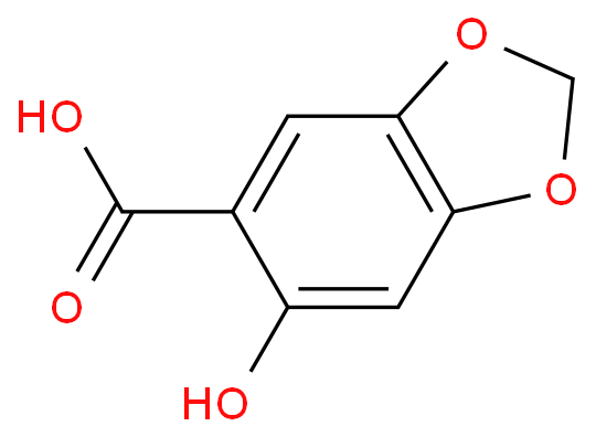 6-羟基苯并[d][1,3]二氧戊环-5-羧酸CAS号4890-01-1；（科研试剂/现货供应，质量保证）