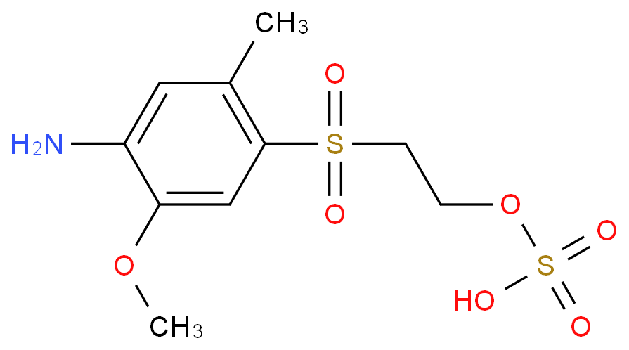 Ethanol,2-[(4-amino-5-methoxy-2-methylphenyl)sulfonyl]-, 1-(hydrogen sulfate)  