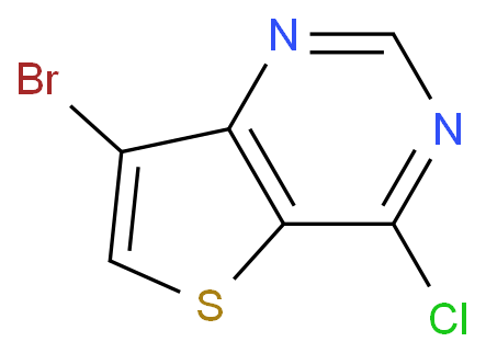 7-BROMO-4-CHLOROTHIENO[3,2-D]PYRIMIDINE structure
