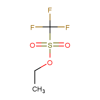 三氟甲烷磺酸乙酯化学结构式