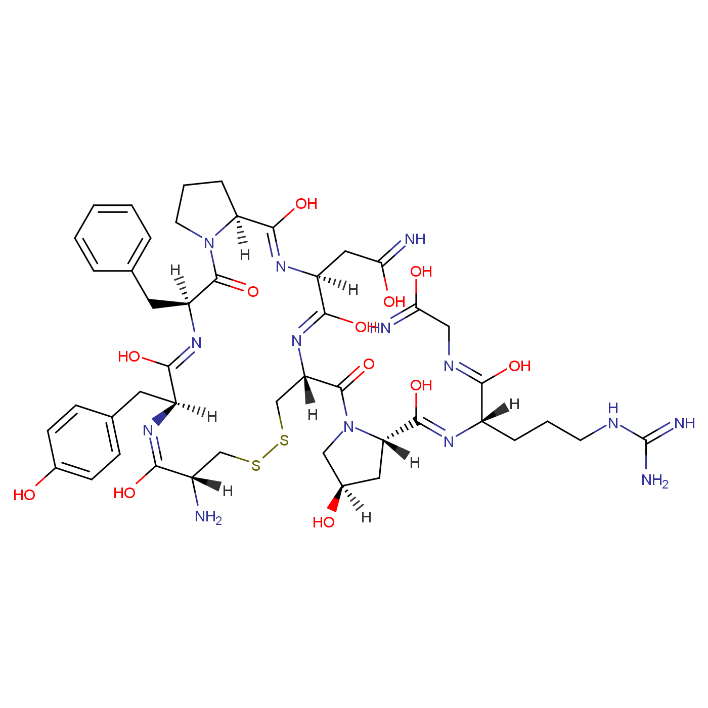 vasopressin-4-l-proline-7-trans-4-hydroxy-l-proline-8-l-arginine