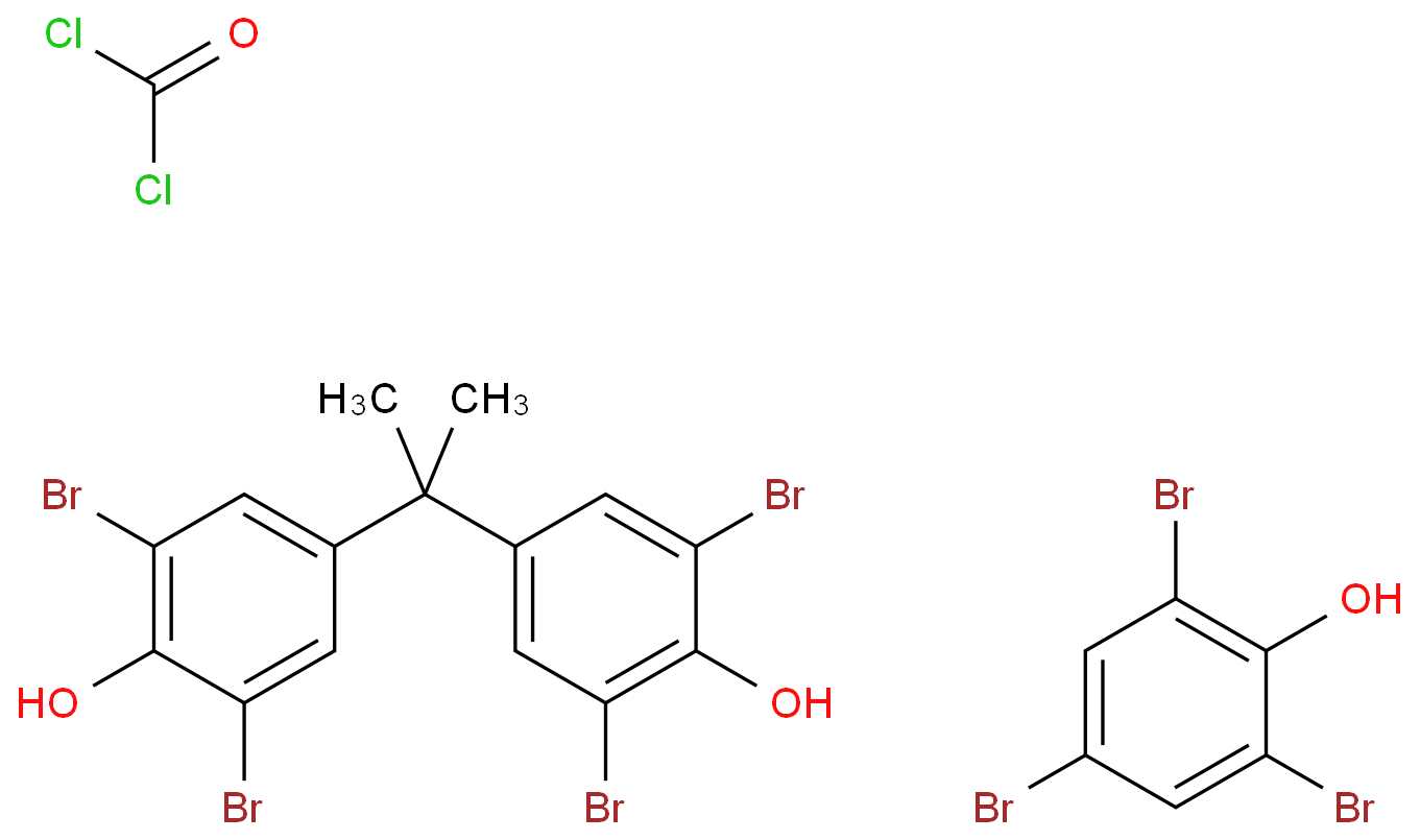 2,4,6-三溴苯氧基封端四溴双酚-A碳酸酯齐聚物