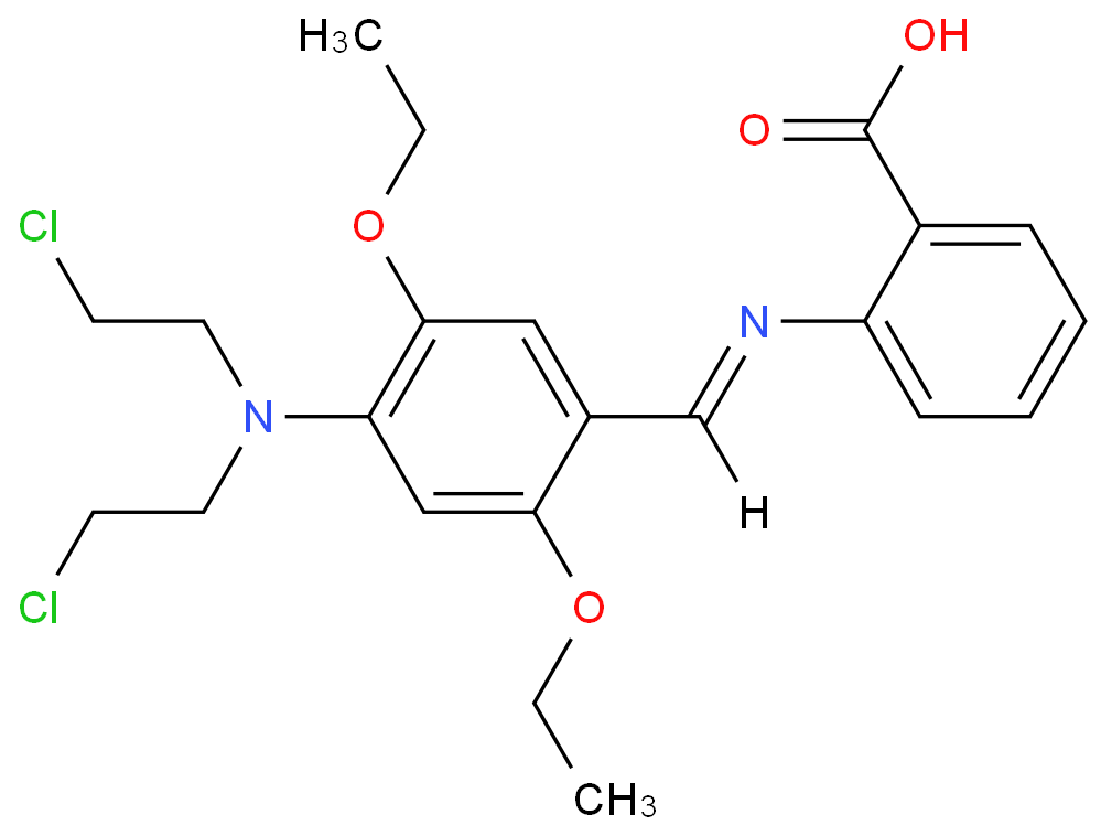 2-{4-[bis-(2-chloro-ethyl)-amino]-2,5-diethoxy-benzylideneamino ...