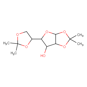 二丙酮-D-葡萄糖化学结构式