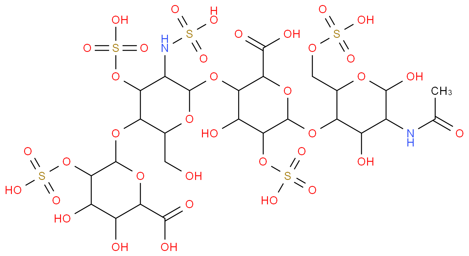 依诺肝素化学结构式