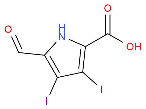 5-formyl-3,4-diiodo-pyrrole-2-carboxylic acid|3,4-Diiod-5-formylpyrrol-2-carbonsaeure
